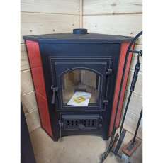 Купить Печь-камин Везувий ПК-01 (220) с конфоркой угловой красный 9 кВт в Гомеле в Гомеле