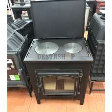 купить Печь-камин Везувий ПК-04 (240) с плитой беж 12 кВт в Гомеле в Гомеле