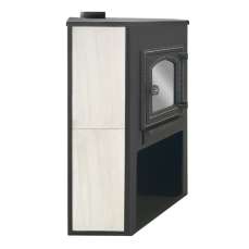 Стальной камин со стеклом ЭТНА (ДТ-4С) угловой Амазонка бай фото  в Гомеле