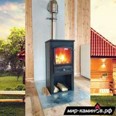 Недорогой камин со стеклом ЭТНА (БКД) с плитой и теплообменником фото  в Гомеле