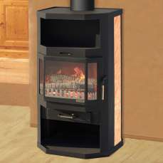 Купить стильный камин с шамотом Мета-Бел Ангара-Аква в Гомеле фото в Гомеле