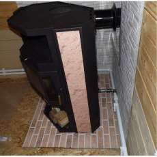 Купить стальной камин с теплообменником Мета-Бел АОТВ 9.0-03 Печора-Аква в Гомеле фото в Гомеле