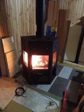 Печь-камин Енисей с плитой Мета бел в Гомеле