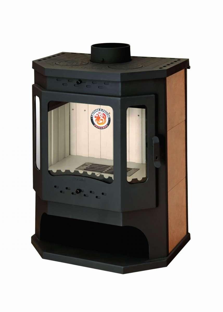 Печь-камин Бавария призматик с плитой Амазонка бай фото в Гомеле