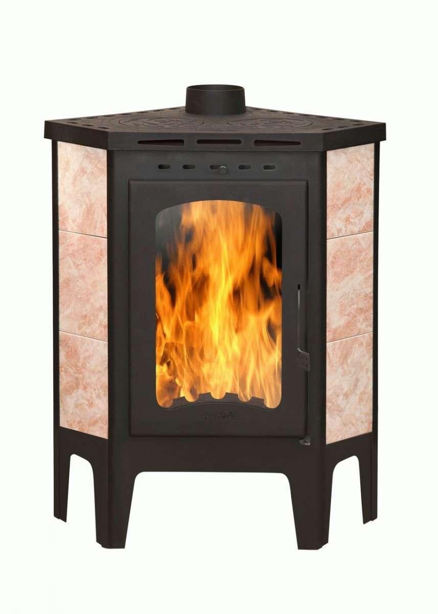 Печь-камин Бавария угловая с плитой купить в Гомеле