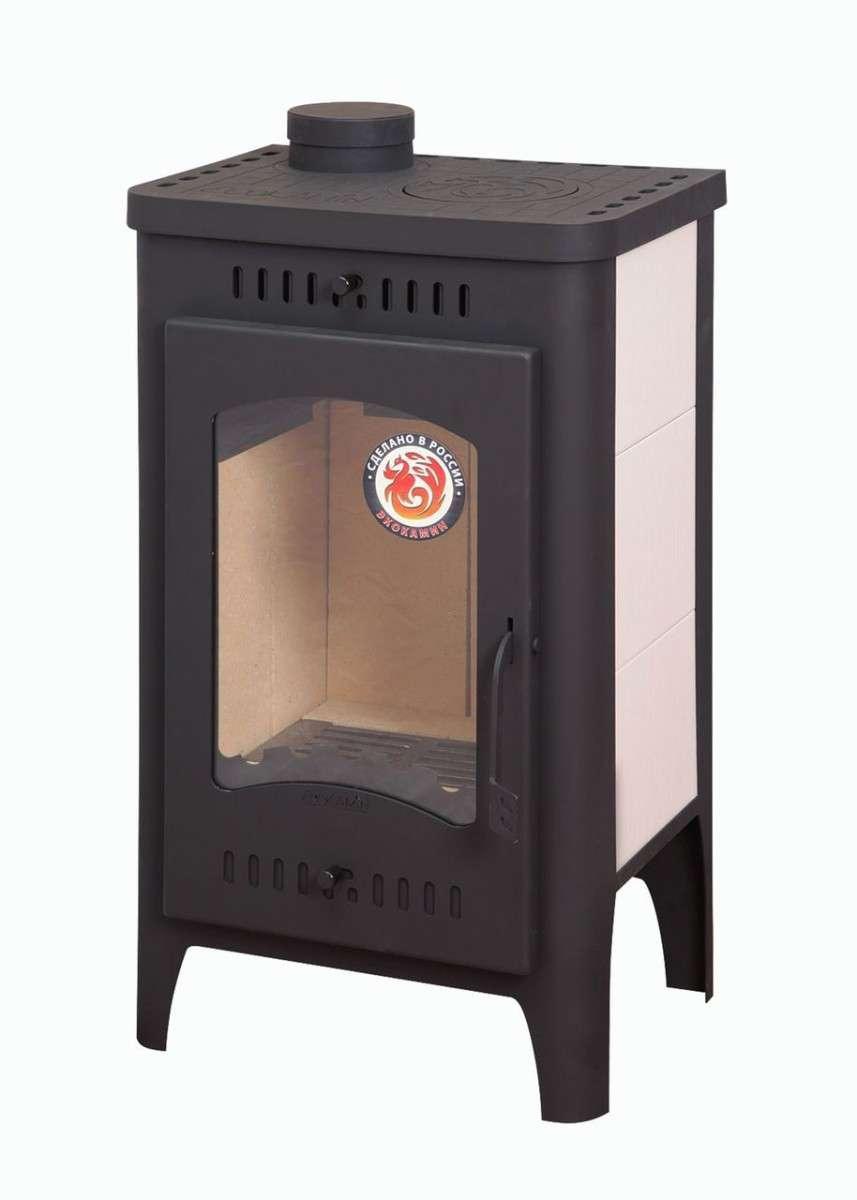Печь-камин Бавария Оптима с плитой Амазонка бай фото в Гомеле