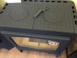 Недорогой камин Бавария Эко с плитой 2 конфорки фото в Гомеле