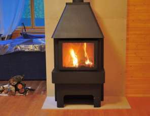 Недорогой камин Бавария три стекла графит фото в интерьере в Гомеле