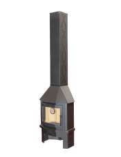 Камин Мюнхен пристенно-угловой графит Амазонка бай фото в Гомеле