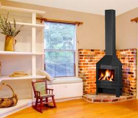 Стальной камин Мюнхен угловой графит фото в Гомеле