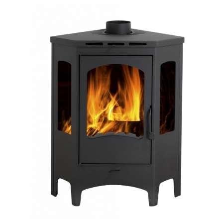 Печь-камин Бавария панорама угловая Амазонка бай фото в Гомеле