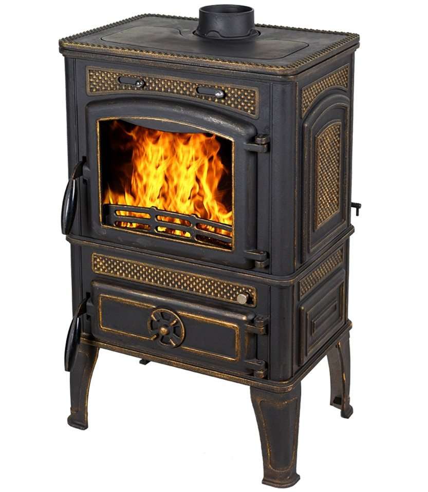 Печь-камин FireWay Dacha патина бронза Амазонка бай фото в Гомеле