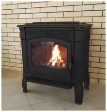 Печь-камин чугунный FireWay Gunter в интерьере патина медь Амазонка бай фото в Гомеле