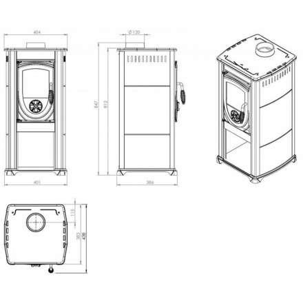 Купить Печь-камин NORDflam Fokus в Гомеле Амазонка бай фото в Гомеле