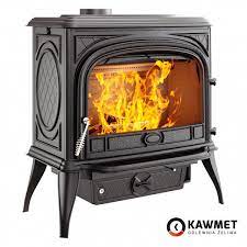Купить Печь-камин KAWMET Premium SPHINX S6 (13,9 kW) в интерьере чугунный в Гомеле фото в Гомеле