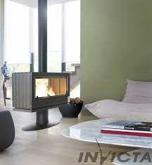 Купить Печь-камин Invicta Nelson в интерьере чугунная в Гомеле в Гомеле