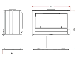 Купить Печь-камин Invicta Nelson чугунная в Гомеле в Гомеле