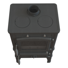 Печь-камин FireWay Dacha с варочной поверхностью чёрный Амазонка бай фото в Гомеле