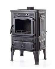 Печь-камин чугунный FireWay Dacha с варочной поверхностью патина бронза Амазонка бай фото в Гомеле