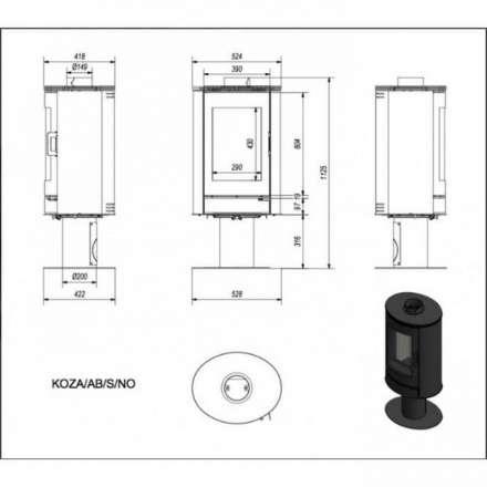 Купить Печь-камин Kratki KOZA/AB/S/N/DR в интерьере в Гомеле Амазонка бай фото в Гомеле