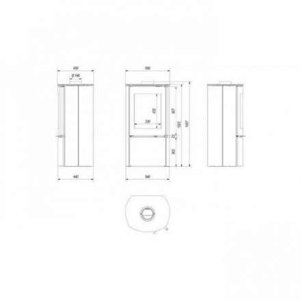 Купить Печь-камин Kratki Falcon 9 в Гомеле