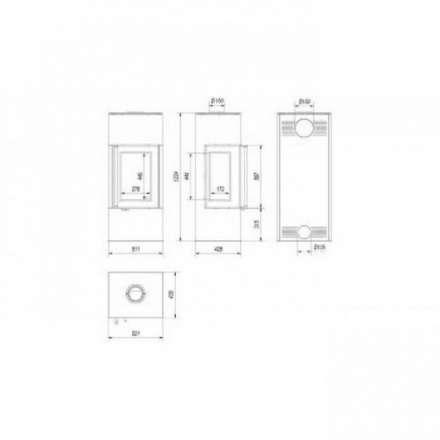 Купить Печь-камин Kratki THOR 8 View в Гомеле Амазонка бай фото в Гомеле