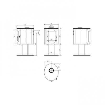 Купить Печь-камин Kratki Koza/Orbit в Гомеле Амазонка бай фото в Гомеле