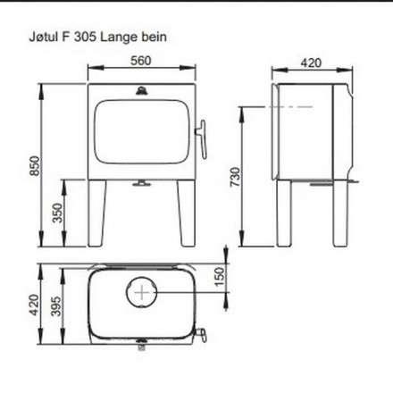 Чугунная печь камин Jotul F 305 LL WHE в Гомеле