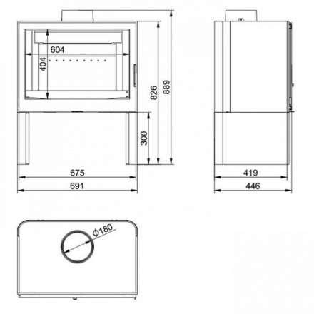 Купить Печь-камин KFD STO iM 14 в интерьере чугунная в Гомеле в Гомеле