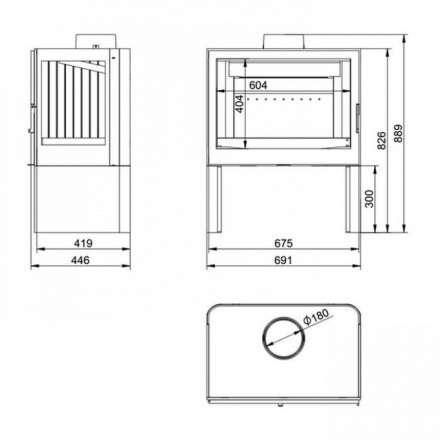 Купить Печь-камин KFD STO M 14 в интерьере чугунная в Гомеле в Гомеле