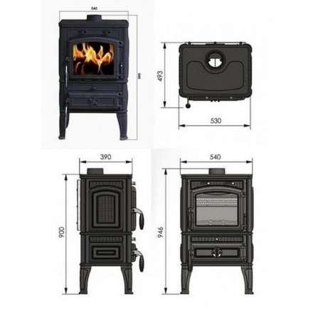 Печь-камин Guca LAVA из чугуна в Гомеле