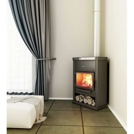 Недорогой камин Теплодар ОВ-140 (угловой) фото в интерьере в Гомеле