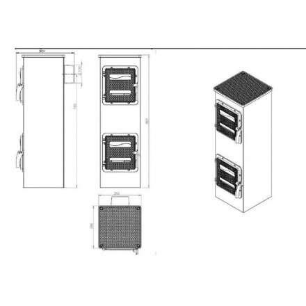 Купить отопительную печь Nordflam Genua в Гомеле