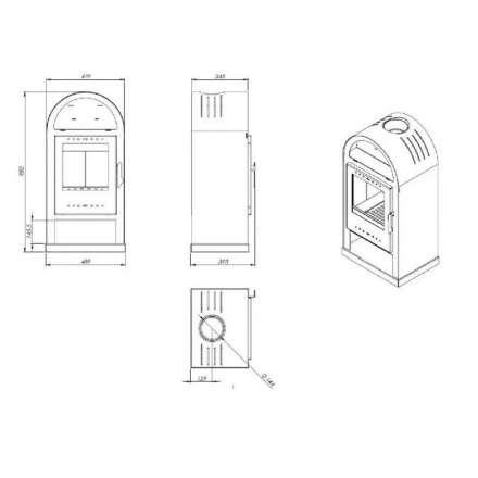  Купить Печь-камин NORDflam Teramo в Гомеле Амазонка бай фото в Гомеле
