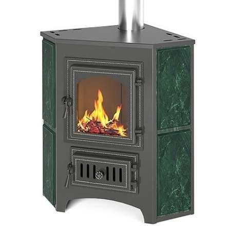 Печь-камин Везувий ПК-01 (220) угловой змеевик 9 кВт купить в Гомеле