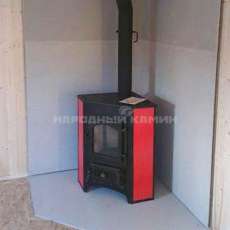 Купить Печь-камин Везувий ПК-01 (270) угловой красный 9 кВт в Гомеле в Гомеле