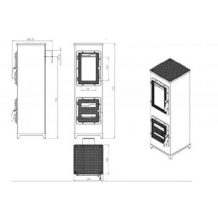 Купить отопительную печь Nordflam Padva Амазонка бай фото в Гомеле