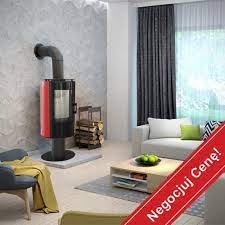 Купить Печь-камин Kratki Koza/AB/S/NO/GLASS/Kafel/Czarny в интерьере в Гомеле Амазонка бай фото в Гомеле