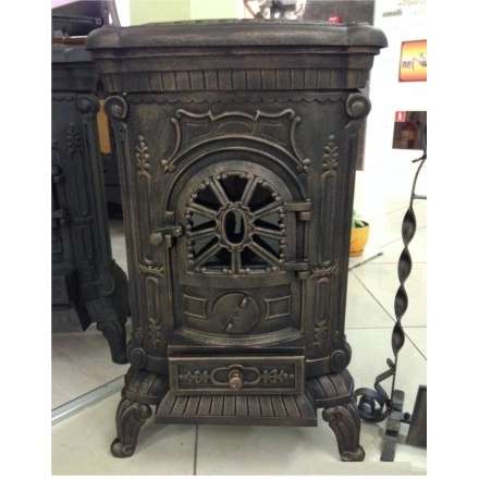 Печка чугунная Амбра в интерьере Амазонка бай фото в Гомеле