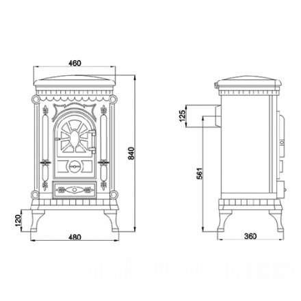 Печь-камин Ambra Eurokom Амбра Амазонка бай фото в Гомеле