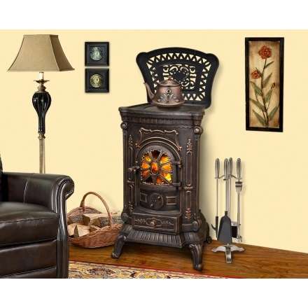 Печь-камин Ambra Eurokom Амбра Амазонка бай фото в Гомеле