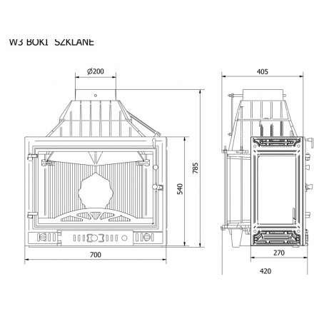 Каминная топка Kawmet W3LB-16,7 кВт в Гомеле