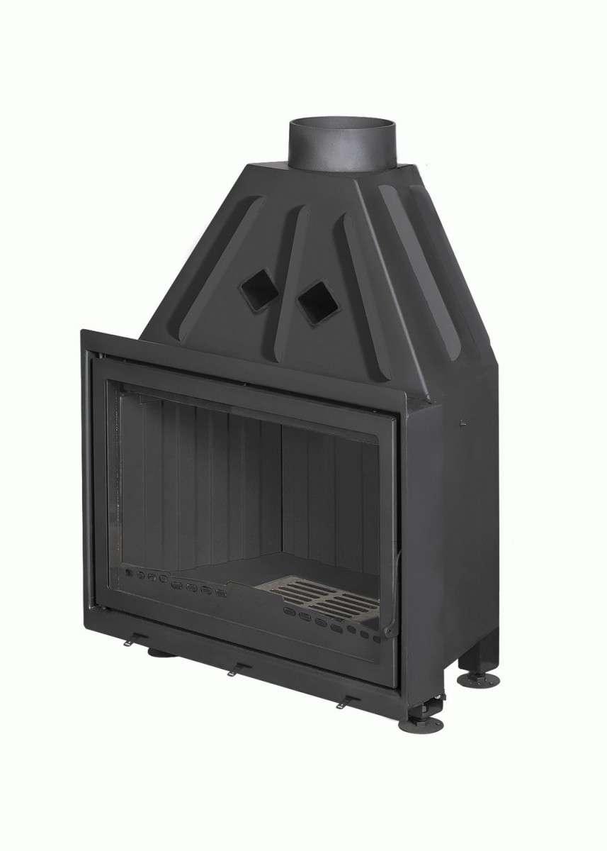 Каминная топка Экокамин Альфа 800 B черный шамот купить в Гомеле