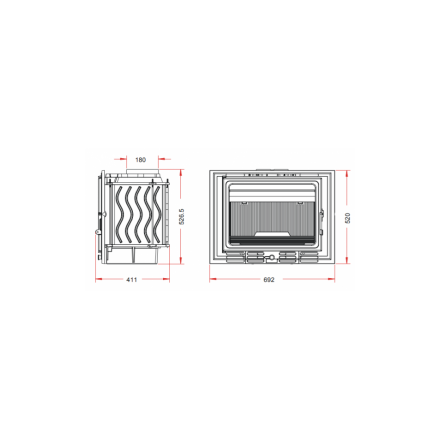 Каминная топка Invicta 700 ECO 14kW в Гомеле