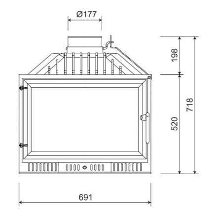 Каминная топка NORDflam Atina в Гомеле