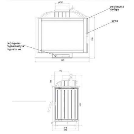 Каминная топка NORDflam Capri в Гомеле