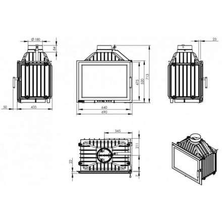 Каминная топка NORDflam Torn в Гомеле