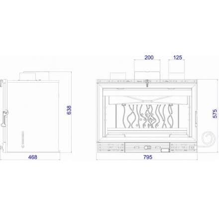 Каминная топка Invicta 800 Grand Vision Turbo в Гомеле