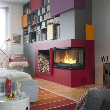 Каминная топка Invicta d’Angle Vitre стекло справа в Гомеле