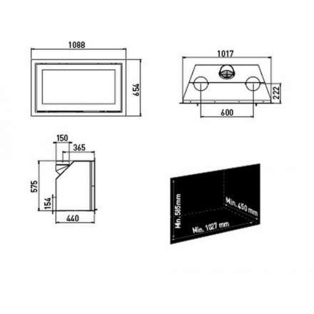 Каминная топка Lotus H570 W в Гомеле